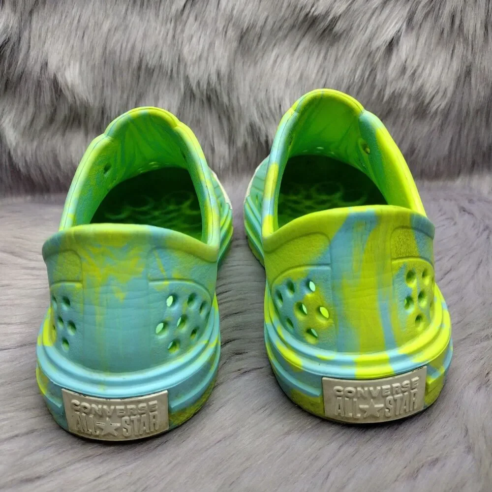 Converse Taylor All Star Play Lite CX Rubber Shoes Kids Size 13 Green Blue